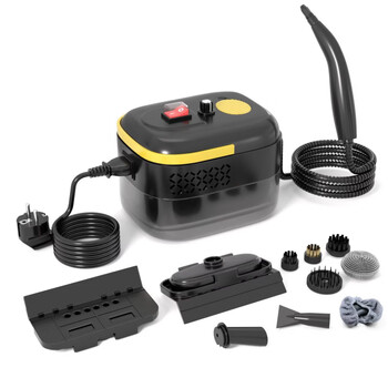 Midea's high-power household steam cleaner, high-temperature and high-pressure cleaning of home appliances, air conditioners, range hoods, water heaters and equipment. newly upgraded standard model (efficient mite removal) comes with a ten-piece set for cleaning the whole house without leaving any gaps.