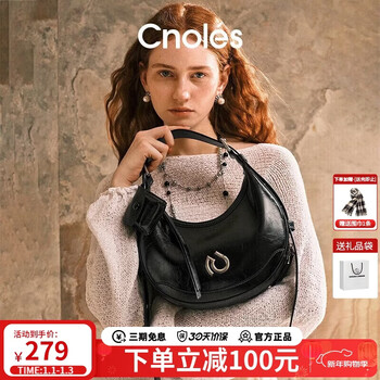 Cnoles crescent moon tote bag women's niche high-end crossbody crescent bag cross-new year's day gift for girls