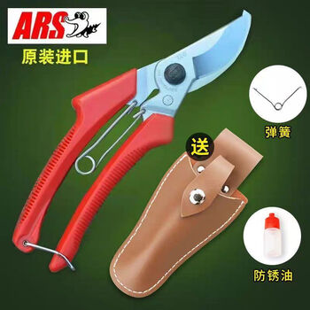 Jinggu pruning shears alice scissors imported alice ars120dx gardening thick branch scissors imported pruning shears original alice 120dx spring maintenance oil leather cover