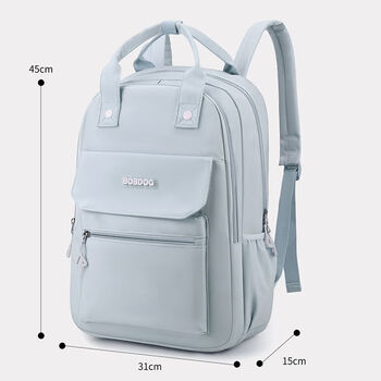 Ye yu primary and secondary school student schoolbag female casual large capacity waterproof lightweight junior high school and high school simple travel backpack 24228 blue