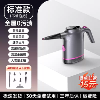 Shantou lincun steam cleaner household high temperature and high pressure whole house cleaning kitchen appliances steam mop small multi-functional all-in-one standard ai intelligent digital display 250000 high