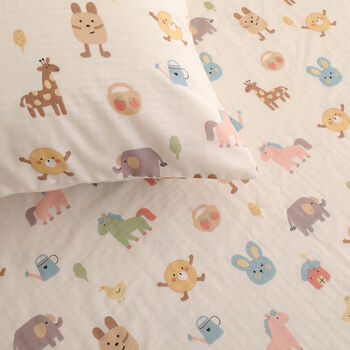 Pony maternal and infant double-layer gauze sheets single piece little pony 48x74cm pillowcases pair