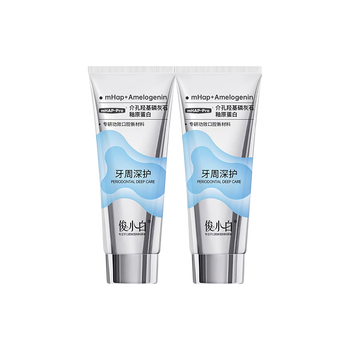 Junxiaobai toothpaste hydroxyapatite repairs tooth enamel, prevents cavities, solidifies teeth, brightens and densely 99 official flagship store genuine periodontal deep care specialist 100g*2