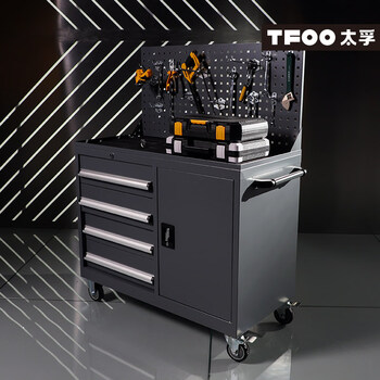 Taifu one-door four-drawer heavy-duty tool truck with hanging plate workshop repair 4s shop movable tool cabinet