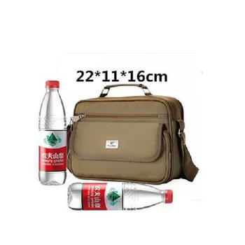 Ye yu shoulder bag, men's multifunctional women's wallet, cross-body bag, business bag, canvas thickened multi-layered courier cashier bag, small yellow with flip cover