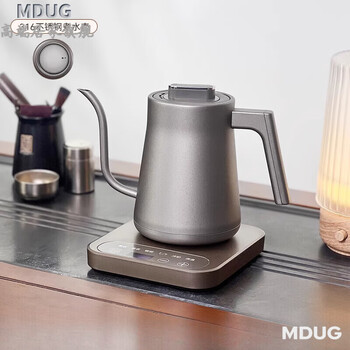 Mdug german imported quality high-end pure titanium kettle 316 electric kettle coffee pot milk constant temperature hot water kettle mk-j17_316 stainless steel electric tea kettle_supreme 1l