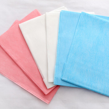 Sanqihu disposable sheets for beauty beds, non-woven waterproof and oil-proof massage towels with holes, thickened non-hole towels, white non-porous 80x180cm 20 sheets, breathable 1x1
