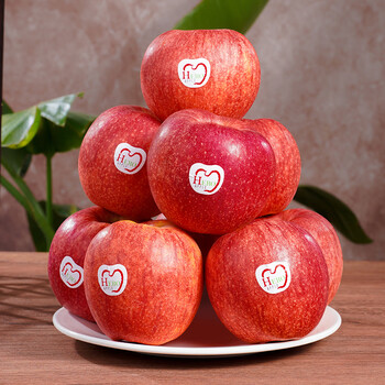 Yaohao aixiangfei apple yantai aixiangfei apple domestic aixiangfei apple fresh fruit crisp sweet origin straight hair yantai aixiangfei apple 3kg (75mm-80mm) net weight 2.5kg