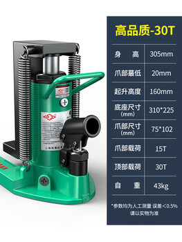 Shanghai gong claw jack hydraulic vertical 30t ton 50 duckbill 5t10t20 hydraulic low position heavy duty hoisting machine all-purpose (high quality) top 30 ton claw 15 ton_lifting