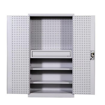 Myers my-ctgju-5 tool cabinet with hanging plate lock 1000 500 1800mm one drawer gray white bare plate thickness 1mm 1 set