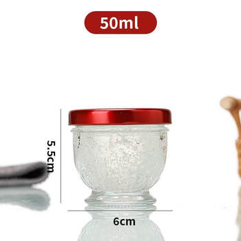 Tuojin imported high-quality bird's nest bottles from germany can be steamed and cooked for household high-temperature-resistant glass empty bottles of bird's nest cups that can be stewed with flowers 50ml luoquzhan*6