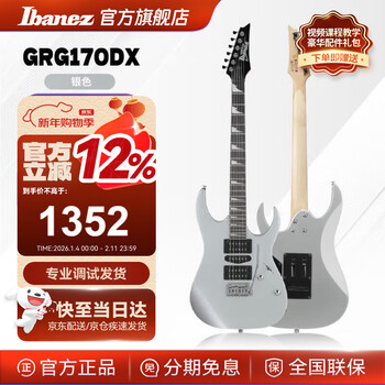 Ibanez grg170dx electric guitar for beginners and students, entry-level practice performance sv silver