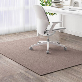 Sanqihu home office chair non-slip floor mat wooden floor e-sports swivel chair table and chair soundproof foot pad bedroom living room carpet rice dumpling color tp single stripe 60x90cm