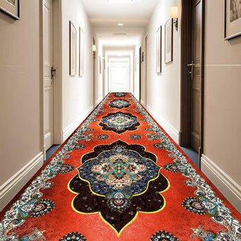 Junyuexi hotel corridor strip home hotel european-style entrance hall aisle stairs anti-slip floor mat full living room zl persian hongzixiong 120cm*300cm width length