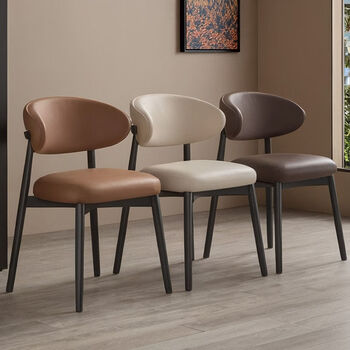 Fantasy dining chair style backrest chair, hotel dining table and chairs, dark gray/white frame/upgraded model, fully thickened, bold and enlarged & upgraded in style