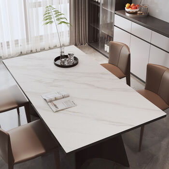 Fantasy dining table mat living room rectangular coffee table tablecloth elegant stone pattern 11 pebbled leather 90x120cm priority delivery