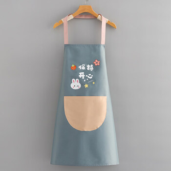 Tuojin imported quality long-sleeved apron from germany for women's home kitchen waterproof and oil-proof catering work clothes 2024 new internet celebrity waterproof happy apron