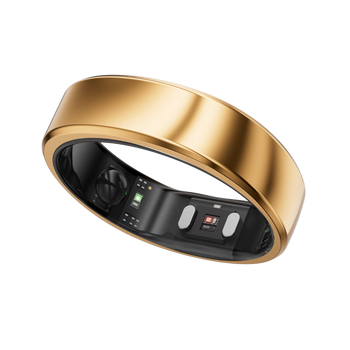 Qiaobolai rose gold limited edition ringconn gen 2 smart ring sleep respiratory monitoring heart rate and blood oxygen rose gold limited edition no. 9 (19.00mm)