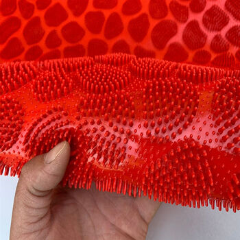 Fantasy door mat floor mat non-slip mat outside the door with tines waterproof and cuttable commercial mat household entrance door outdoor foot mat red pebble pattern 120cm 150cm double door door