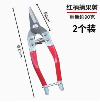 Jinggu yimeng sharp stainless steel fruit scissors citrus scissors fruit picking scissors fruit picking multifunctional pruning scissors grape scissors 2 red stainless steel fruit scissors