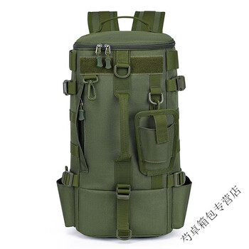 Ye yu's super large capacity fishing bag backpack outdoor lure bag checked backpack backpack fishing bag rod bag travel bag military green