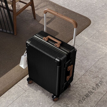 Ye yukuan trolley suitcase boarding suitcase upgraded large capacity wheel password box durable suitcase business black pc new material + original base thickening 22 years