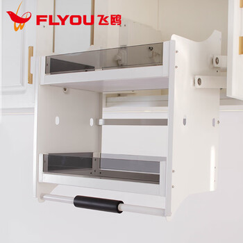 Kankeirr kitchen cabinet wall cabinet lift pull basket upper cabinet wall cabinet top cabinet buffer drop-down seasoning basket deepened lift white 800 cabinet deepened version white door type