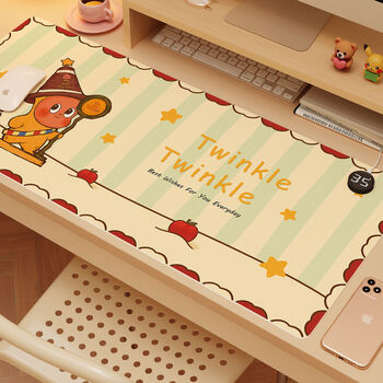 Yongfan high-looking standard pad winter heating desk pad office computer desk pad student writing hand warmer waiting for the star man + right switch 3c certification + ai three-speed temperature adjustment + 3h 36x60cm upgraded and thickened ai intelligent three-speed temperature control pro