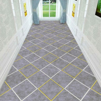 Fantasy modern wash-free corridor aisle carpet floor mat hotel hotel full non-slip bedroom living room bedside carpet floor mat 120x180cm t1