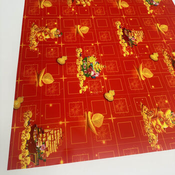 Fantasy tablecloth dining table coffee table desk mat rectangular disposable table mat tablecloth money tree waterproof and oil-proof 50x120 cm