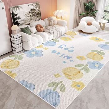 Fantasy living room carpet, simple room, new sofa ins coffee table, high-end household wash-free bedroom bedside mat, four seasons with you, 2-3 person sofa, universal 120*200cm