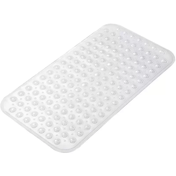 Yusenyi hotel special bathroom non-slip mat shower room foot mat bathroom bath mat non-stick hair suction cup bath mat transparent white 79x39cm