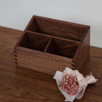 Yusenyi black box beveled single-frame home soft furnishing sundries skin care product storage box display box a 22x15x12.5cm