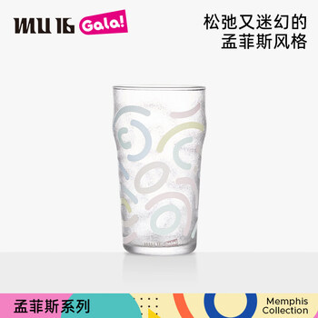 Mu16 domestic products strictly selected christmas limited memphis series beer glasses change color in cold water wine glasses milan 1 pack (changes color when cold)