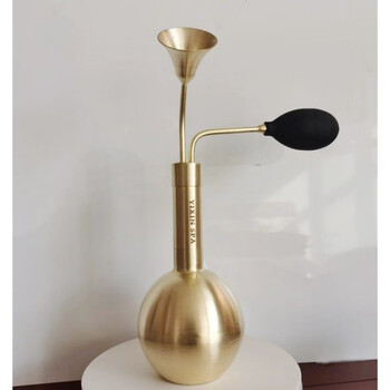He jiagong baijiu scenter copper scent bottle spa spa copper funnel smell brass scent device white alcohol oil perfume large brass frosted elbow
