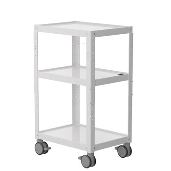 Golet equipment cart with pull-out drawer, mobile workbench, ward round instrument cart, notebook trolley, regular model