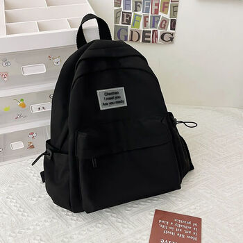 Ye yu ins small fresh girl versatile leisure travel small backpack college student fashion backpack college style small school bag black small style (single bag) cannot hold books