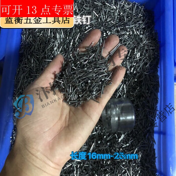 Tnbrothers wood iron nails, carpentry small nails, household round nails, foreign nails, shoe nails, yuan nails, picture frame nails, small iron nails, 6-point nails, about 40 pieces (16mm length)