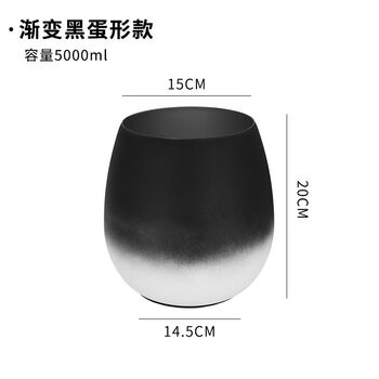 Fashionable gradient champagne bucket stainless steel ice bucket creative eggshell ice bucket bar ktv beer ice bucket home ornaments black zhejiang white champagne bucket