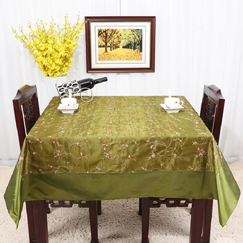 Yusenyi tablecloth fashionable rectangular coffee table cloth tv cabinet cover tablecloth table mat military green green 150*150