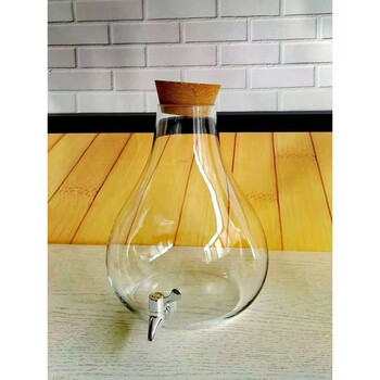 Fantasy juice can with faucet beverage bucket switch sealed can wine bottle 10l as faucet (no base) (flat mouth)