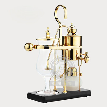 Belgian coffee pot household retro siphon coffee making machine gold style single pot