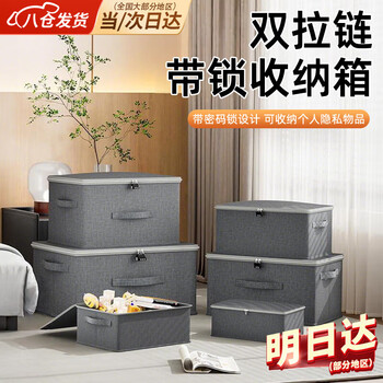 Haofanjie lockable storage box password box storage box password storage box private privacy box box storage box safekeeping box lockable gray large - washable and no odor