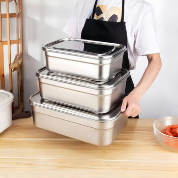 Yonghuan fresh-keeping box sealed refrigerated box into baotang box no. 4 12000ml steel lid / about 23 catties