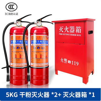 Fire extinguisher 4kg dry powder portable shop for home use and vehicle use 1/2/3/4/5/8kg fire extinguisher equipment new national standard 5kg set 2 fire extinguishers + fire protection special box 7