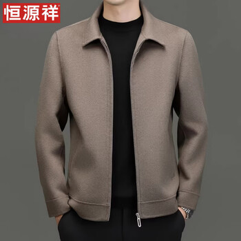 Hengyuanxiang full wool double-sided woolen jacket 2024 autumn and winter new style lapel short woolen warm jacket zongtuo m 170