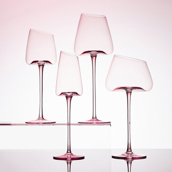 Green apple (qingpingguo) flamingo crystal red wine glass set home light luxury goblet creative wine set high-value champagne cup flamingo crystal red wine glass 480ml_2 pieces