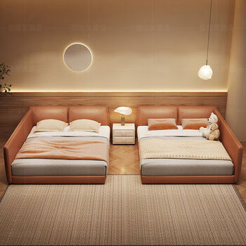 Yusenyi second-child family bed tatami bed for a family of four 2 meters