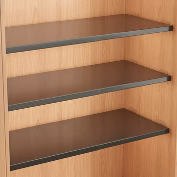 Yusenyi wardrobe layered partition retractable carbon steel wardrobe cabinet partition shoe cabinet storage artifact kitchen partition storage rack width 35 (length 2738cm telescopic partition) carbon steel material