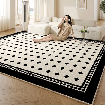 Fantasy carpet living room 2025 new light luxury high-grade ice silk mat no-wash and wipeable summer floor mat no-maintenance dianzhao 22051 customized contact customer service